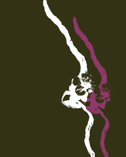 Hibiscus Print Hoodie (Unisex)